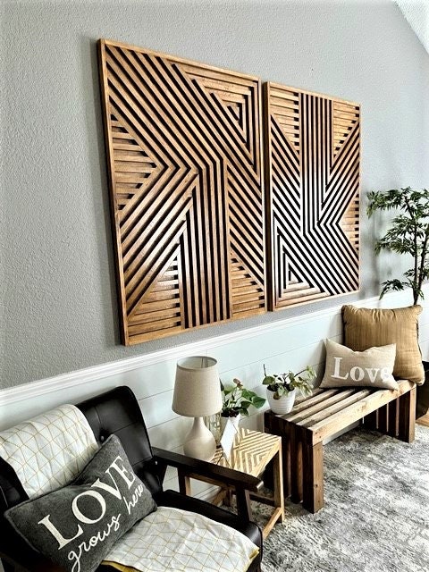 Wood Art, Wood Wall Art, Geometric Wood Art, Geometric Wall Art, Modern  Wood Art, Modern Wall Art, Reclaimed Wood Art, Handmade Furniture. 