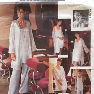 Vogue 1510 Tom Linda Platt Evening Jacket Tunic Dress Top Pants Stole Misses 6 8 10 Uncut Sewing Pattern