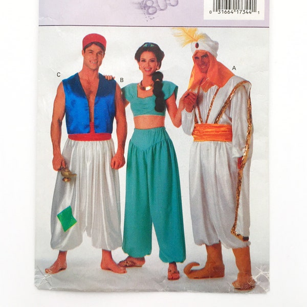 Butterick 3048 Aladdin Jasmin Genie Halloween Cosplay Kostüme Erwachsene XS-L Uncut Schnittmuster