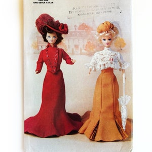 Tenue Pour Poupée Barbie - Vintage Style Années 1900, Occasion