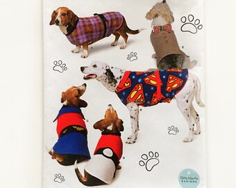 Simplicity 8538 Dog Coats in Three Sizes Small Medium Large Uncut Sewing Pattern