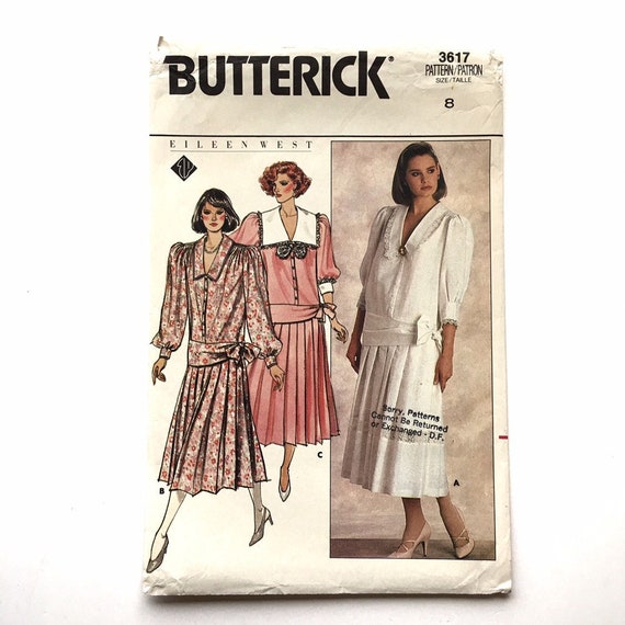 4540 UNCUT Vintage Butterick SEWING Pattern Easy Misses EILEEN WEST Dress FF OOP
