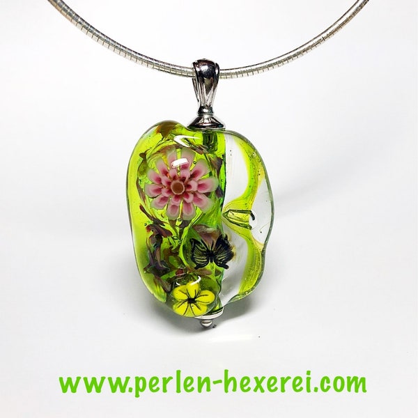 Lampwork Glass Bead / Lampwork bead by Jacqueline Herzog perlen-hexerei