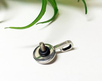 Chain pendant for ring top made of stainless steel Jacqueline Herzog perlen-hexerei