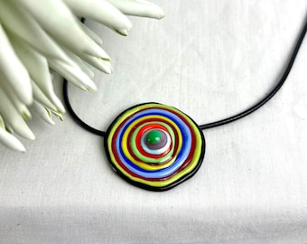 Ringtop Pendant holder Lampwork Glass Bead / Lampwork bead by Jacqueline Herzog perlen-hexerei