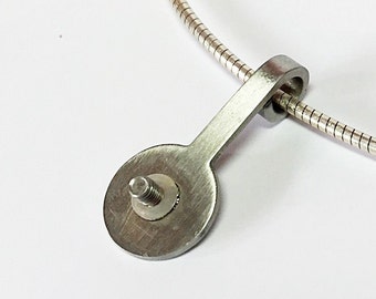 Chain pendant for ring top made of stainless steel Jacqueline Herzog pearl witchcraft