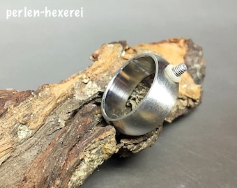 Ring for ringtop made of stainless steel Jacqueline Herzog perlen-hexerei