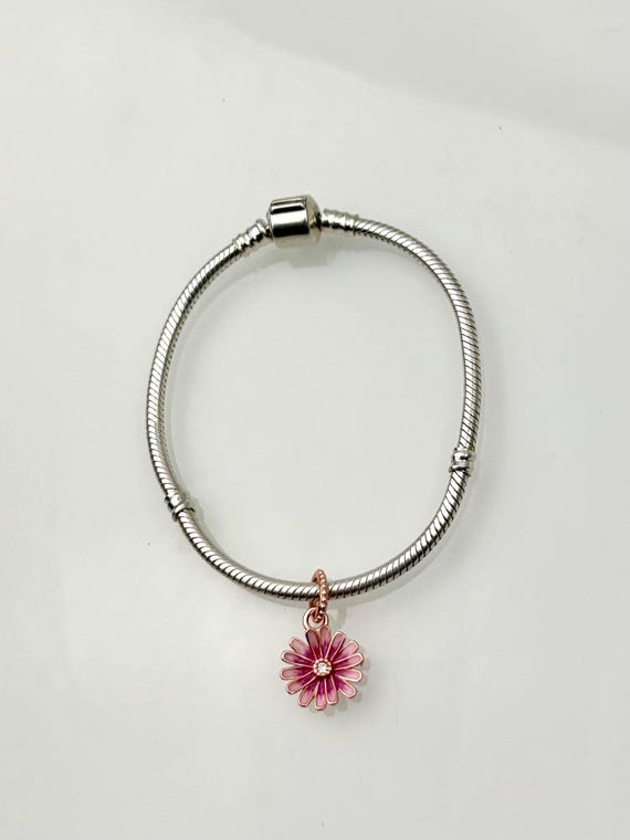 ローズゴールドジルコニアフラワーブロッサム925シルバー18カラット