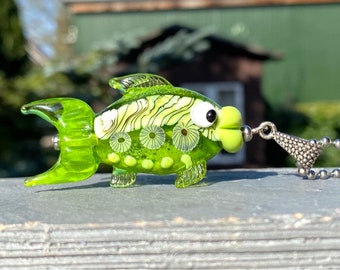 Fisch Lampwork Glass Bead / Lampwork bead by Jacqueline Herzog perlen-hexerei