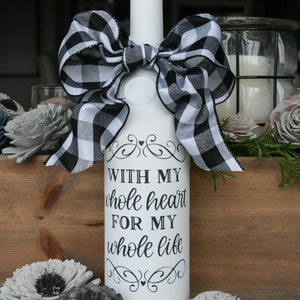 Farmhouse Wedding Wine Bottle Decor