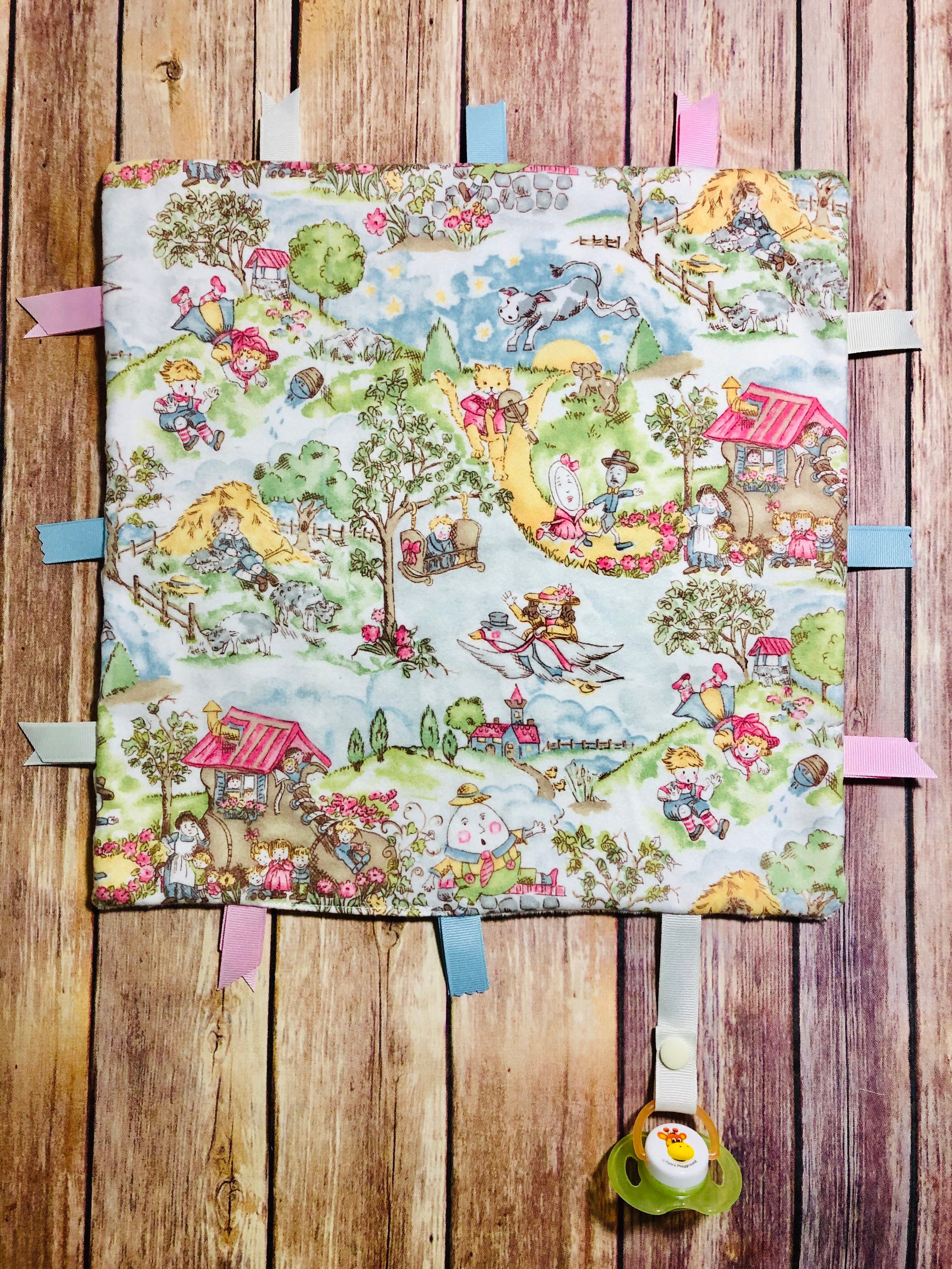 Nursery Rhyme Tag BlanketNursery Rhyme Baby BlanketPacifier Etsy