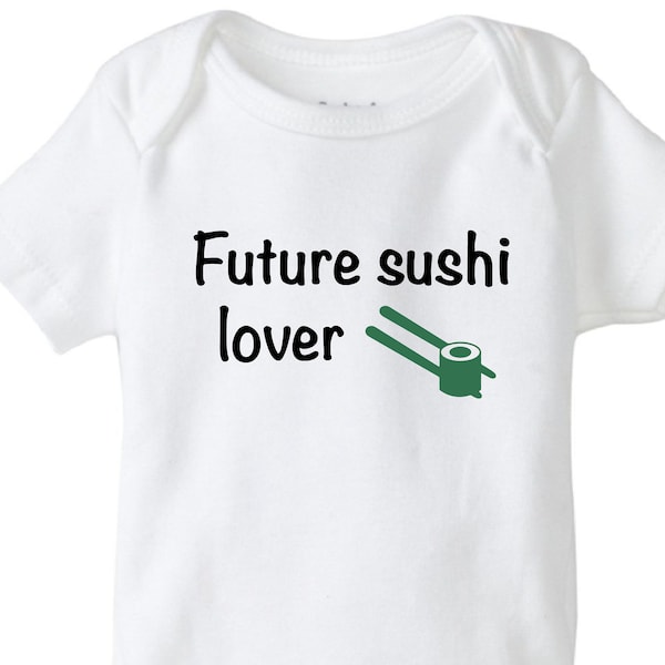Sushi baby onesie®, sushi lover, funny baby onesie®, cute baby bodysuit, Future sushi lover, funny sushi onesie®, baby shower gift, foodie