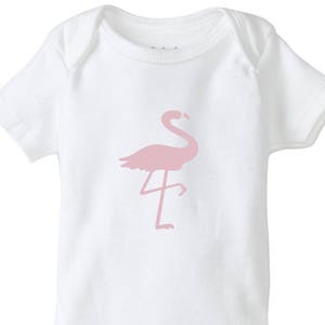 Flamingo baby onesie, pink flamingo shirt, flamingo party shirt, baby shower gift, unisex baby clothing, bird baby bodysuit