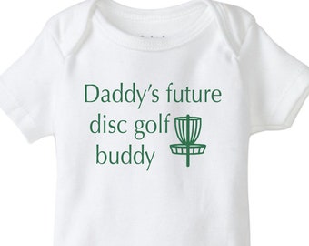 Disc golf, Daddy's future disc golf buddy, golf baby onesie®, sports baby bodysuit, frisbee golf, disc golfer, disc golf shirt, disc golf