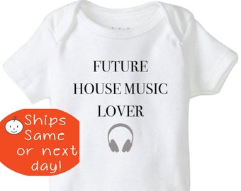 HOUSE EVERY WEEKEND HOUSE MUSIC LOVE RAVE ELECTRO BABY GROW SHOWER GIFT 