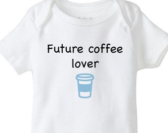Coffee baby onesie®, Future coffee lover, Baby shower gift, Funny baby onesie®, New baby onesie®, Unisex baby bodysuit, Baby announcement