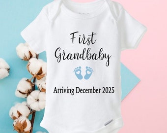 First Grandbaby, Baby announcement onesie®, Grandparents announcement, Baby reveal, Pregnancy announcement, First Grandbaby onesie®