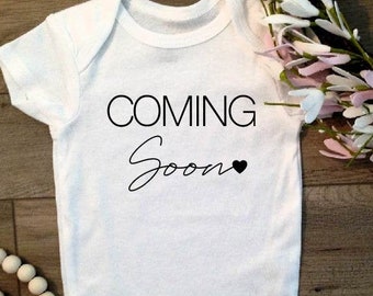 Coming soon baby onesie®, Baby announcement, Announcement onesie®, Expecting a baby, Photo prop announcement, Baby on the way