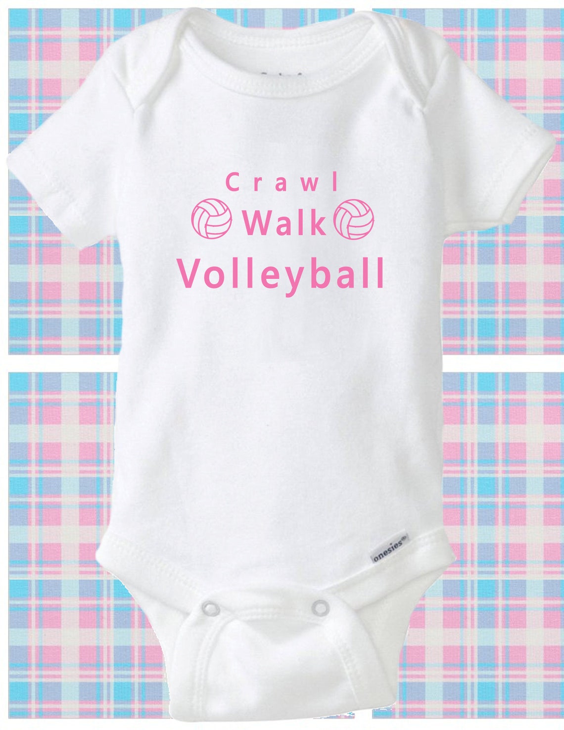 Baby volleyball onesie/ baby volleyball shirt/ Crawl walk Etsy