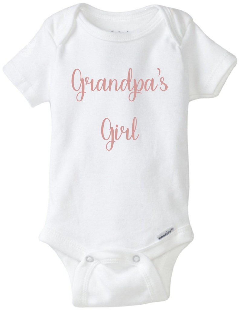 Grandpa's Girl Grandpa's Girl Baby Onesie Baby Girl Etsy