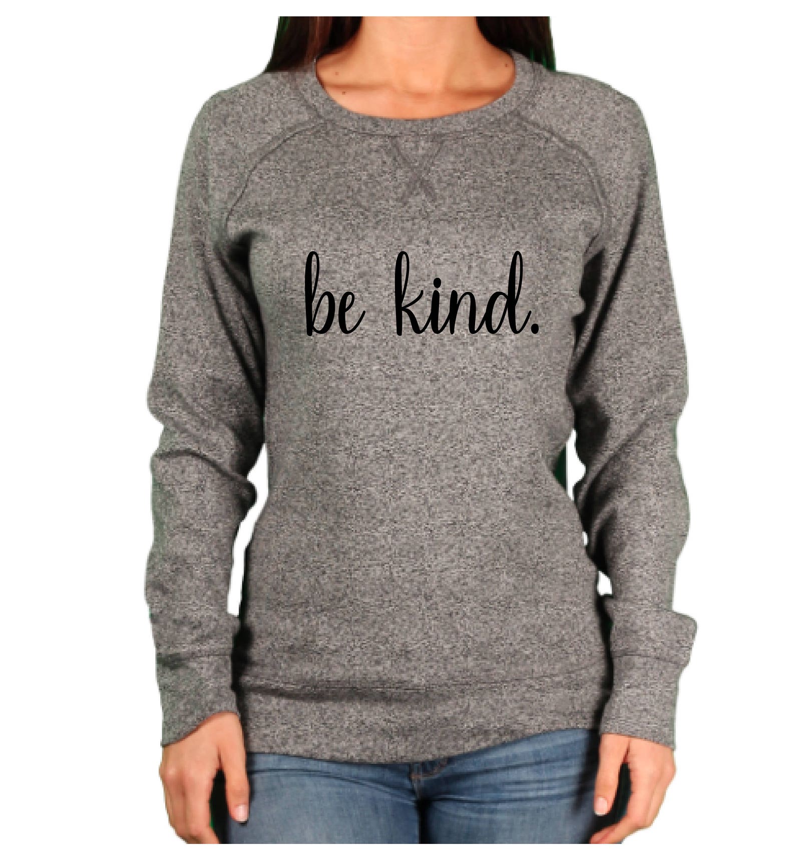 Be kind sweatshirt women's gray sweatshirt kindness | Etsy