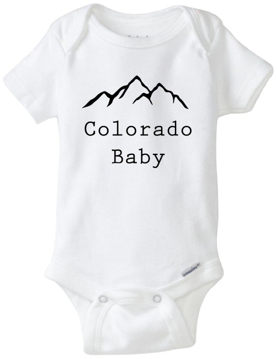 Colorado Baby onesie®, State baby onesie, state bodysuit, Made in Colorado, Colorado shirt, mountains, Colorado gift, unisex onesie
