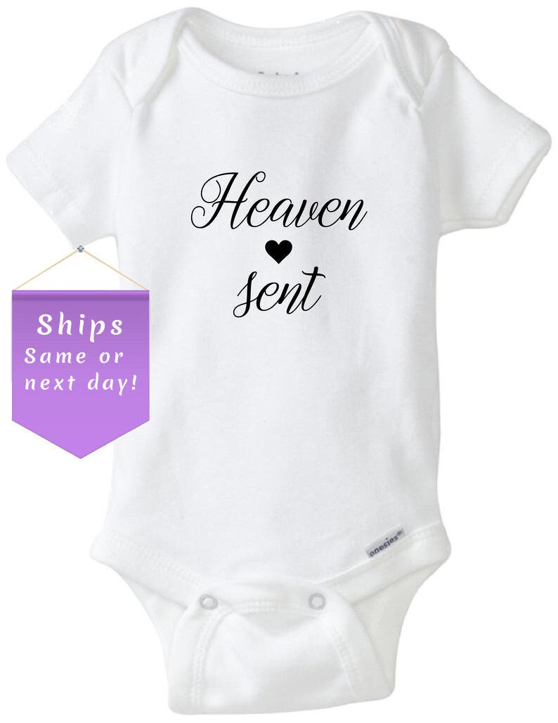 Heaven Sent Baby Onesie® Newborn Baby Shirt Cute Baby Etsy