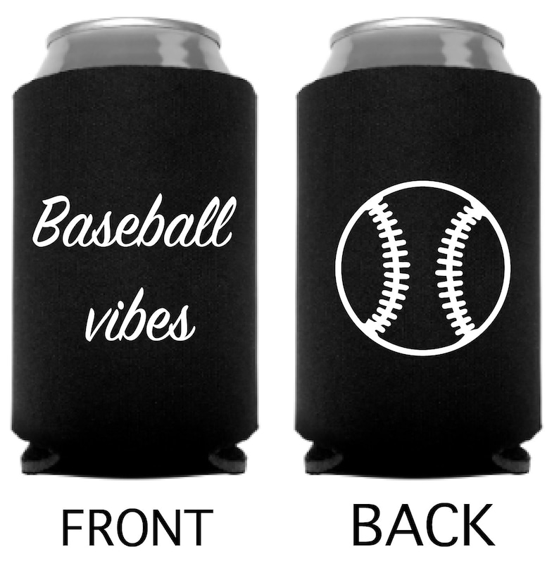 game day baseball mom can coolers baseball gifts baseball party baseball beer holder baseball vibes Baseball can cooler drink cooler