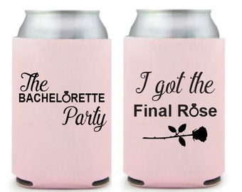 The Bachelorette can cooler, Bachelorette party koozies, Reality tv, I got the final rose, The Bachelorette party, Bridal party gift