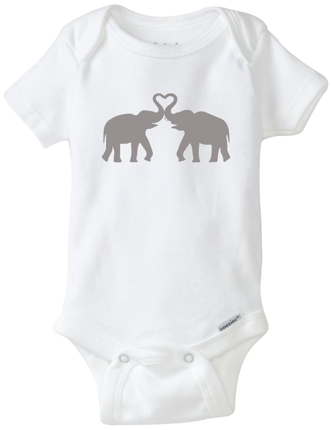 Elephant Baby Onesie Elephants Baby Bodysuit Cute Baby Etsy