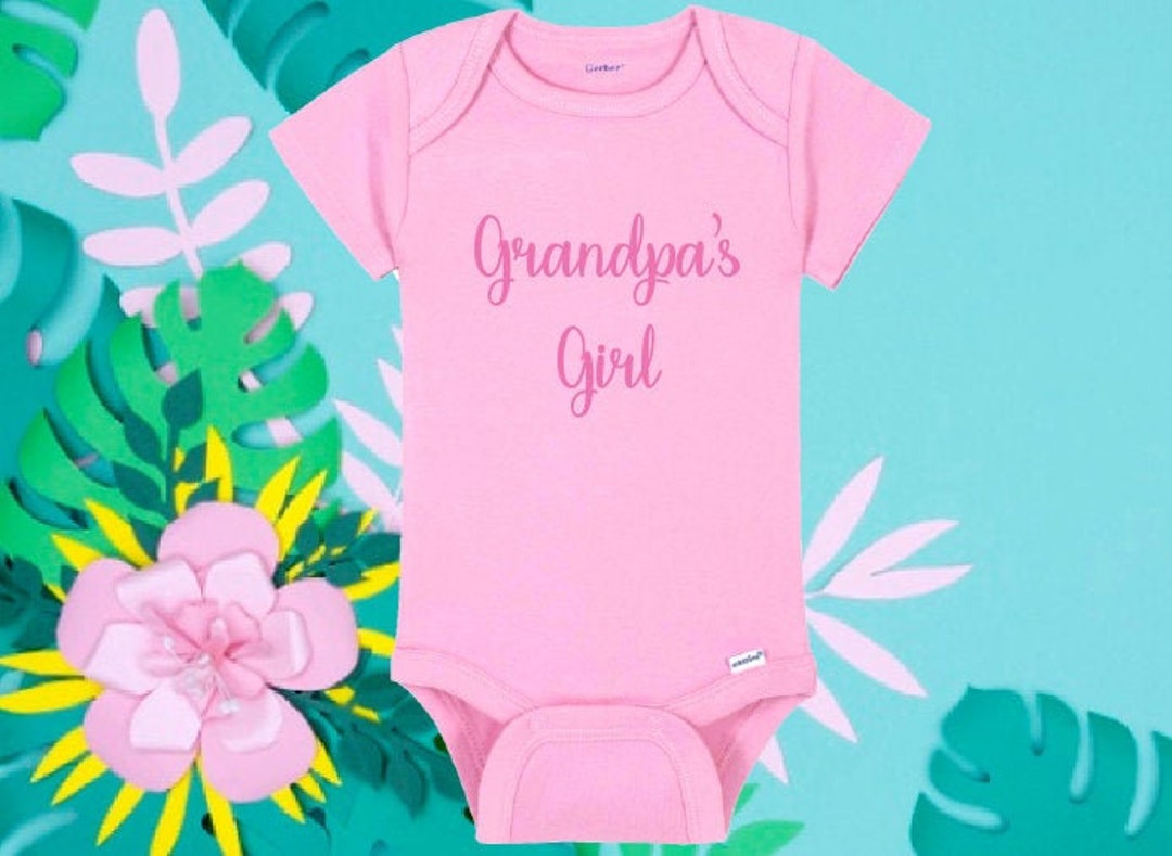 Grandpa's Girl, Grandpa's Girl Baby Onesie®, Baby Girl Clothes, Baby