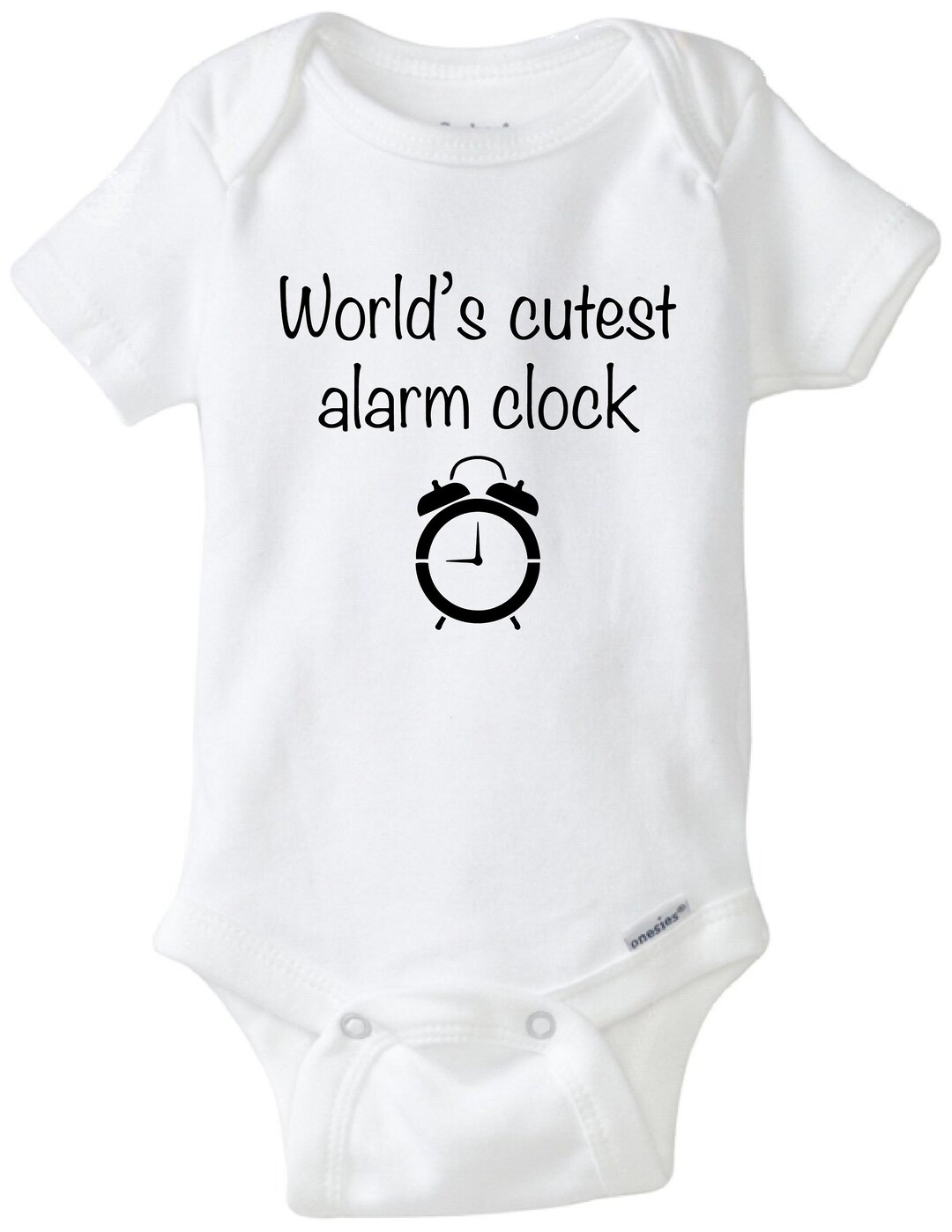 World's Cutest Alarm Clock Funny Baby Onesie Baby Shower Etsy