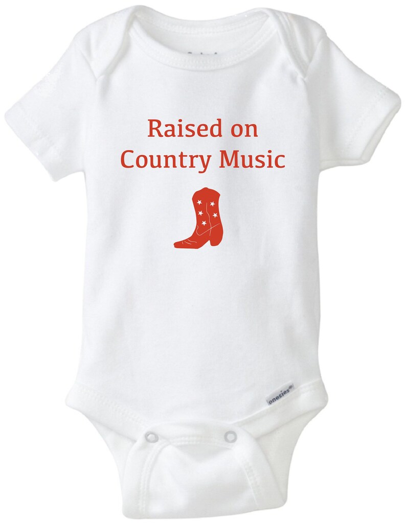 County muziek baby onesie® Opgegroeid op Country Music Etsy Nederland