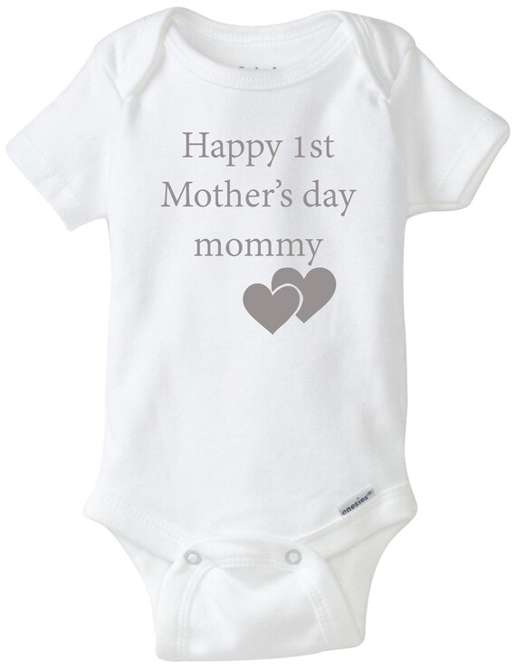 Happy 1st First Mother s Day Mothers Day Onesie 1st Mothers Day Bodysuit Unisex Baby Shirt Newborn 24 Months Mothers Day Gift Mother Etsy UK