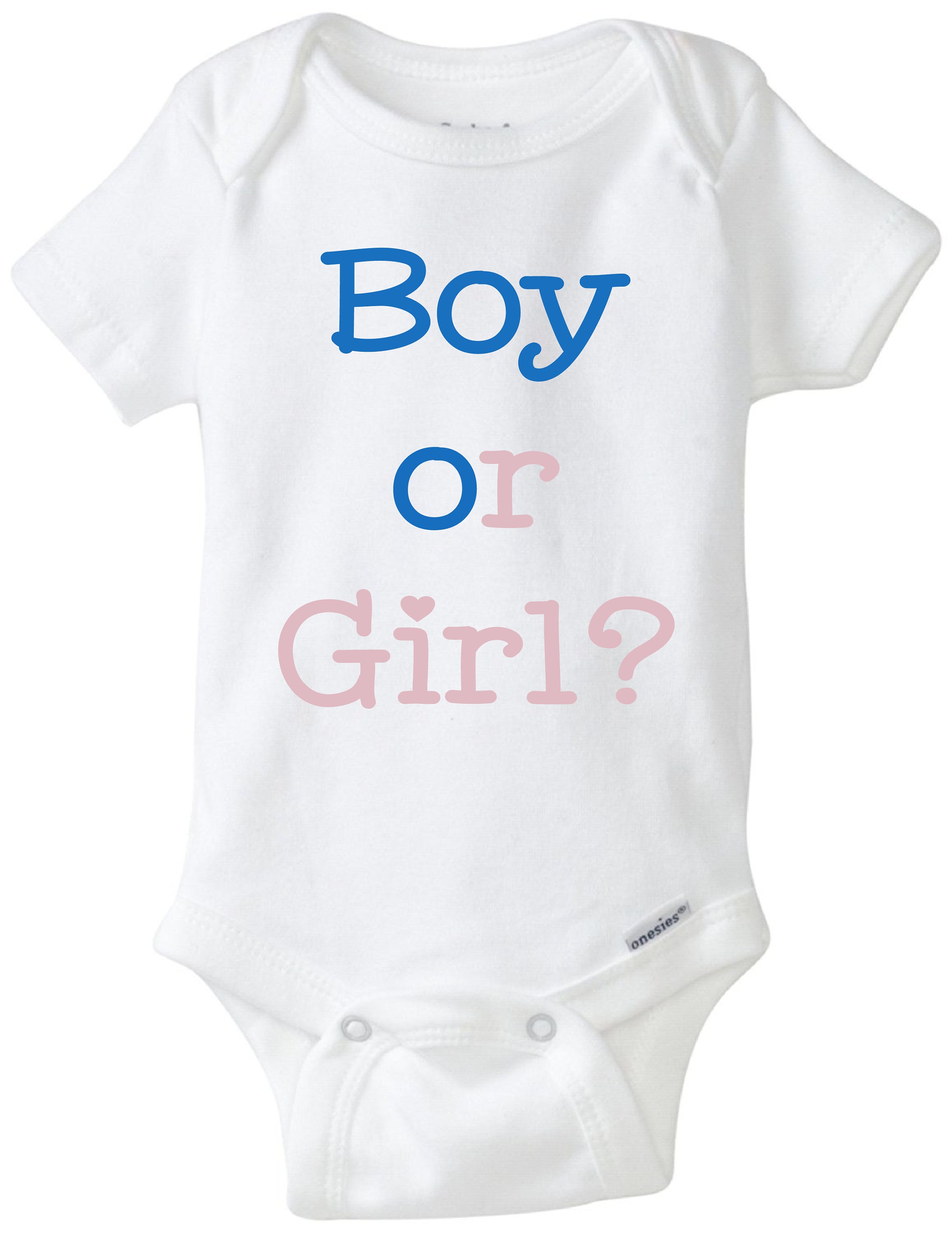 Gender Reveal Baby Onesie Gender Reveal Onesie Boy or Girl Etsy UK