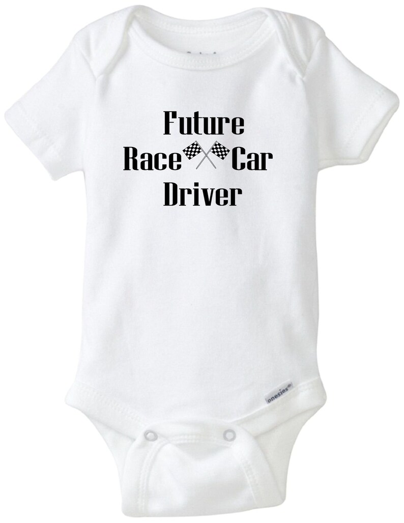 unisex baby clothes sports baby Race Car baby onesie baby boy baby girl race car shirt Future Race Car Driver baby shirt racing onesie