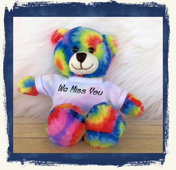 Buy Tell Someone You Miss Them Tie Dye Teddy Bear Wearing a T