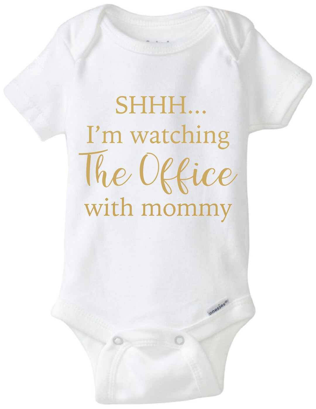 The Office Baby Onesie®/funny Baby Shirt /shh I'm Watching Etsy