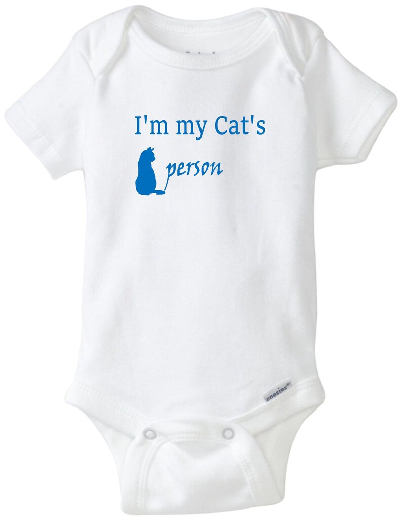 Cat Baby Onesie I'm My Cat's Person Gerber Baby Etsy