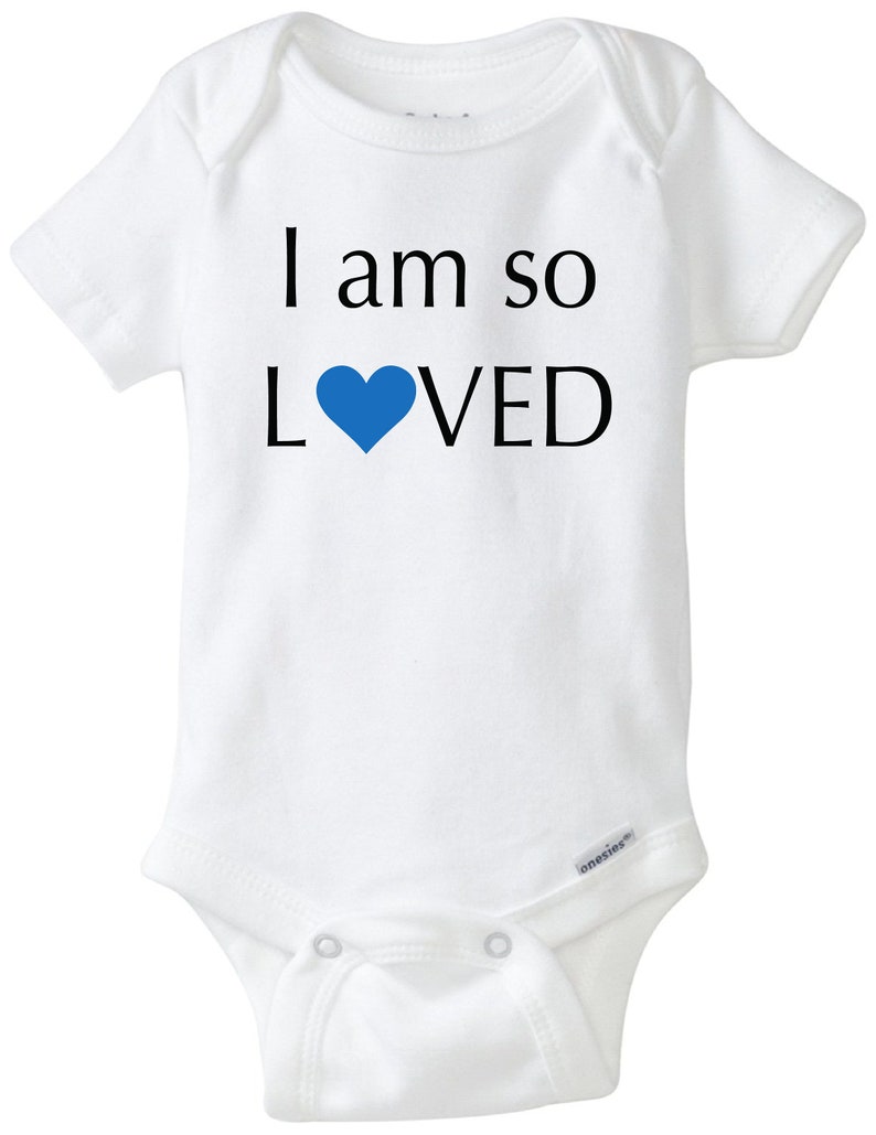 I Am so Loved Baby Onesie Cute Onesie Baby Shower Onesie Etsy