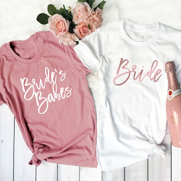 Bachelorette Party Shirt, Brides Babes Shirt, Babe of Honor Shirt, Bride Shirt, Bridesmaid Gift, Bridesmaid Shirt, Wedding Party Shirt