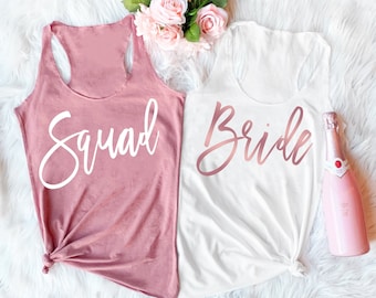 Bachelorette Party Shirts, Bridesmaid Shirt, Squad Shirt, Bachelorette Shirts, Bride Shirt, Bridesmaid Tank Tops, Bridal Party Shirt