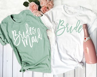 bride and bridal party shirts