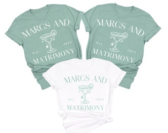 Camiseta de despedida de soltera con margaritas y matrimonio, camiseta de despedida de soltera con tequila, México, Florida, Tulum, despedida de soltera personalizada, margaritas y matrimonio
