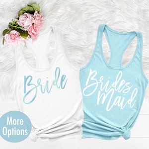 Bridesmaid Getting Ready Shirt, Bridesmaid Shirts, Bride Squad Shirt, Bachelorette Tank, Team Bride, I Do Crew, Bachelorette Party Shirts,
