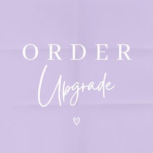 Order Upgrades