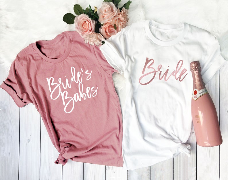 Bachelorette Party Shirt, Brides Babes Shirt, Babe of Honor Shirt, Bride Shirt, Bridesmaid Gift, Bridesmaid Shirt, Wedding Party Shirt image 1