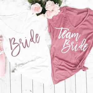 Team Bride Shirt, Team Bride Bachelorette Party Shirt, Rose Bachelorette, Bride Squad Shirt, Bachelorette Party Gift Bag, Bachelorette Favor