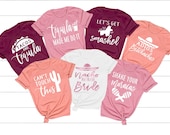Fiesta Bachelorette Party Shirts, Fiesta Shirts, Bachelorette Shirts Fiesta, Mexico Bachelorette, Nacho Average Bride, Funny Bachelorette