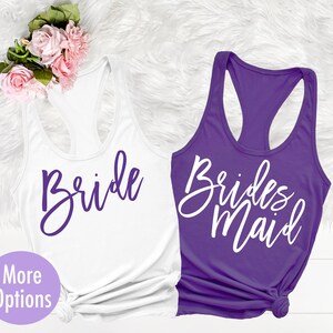 Purple Bridesmaid Shirt, Bridesmaid Getting Ready Shirt, Wedding Shirt, Bridal Party Shirt, Bachelorette Party Shirt, Bridesmaid Proposal,